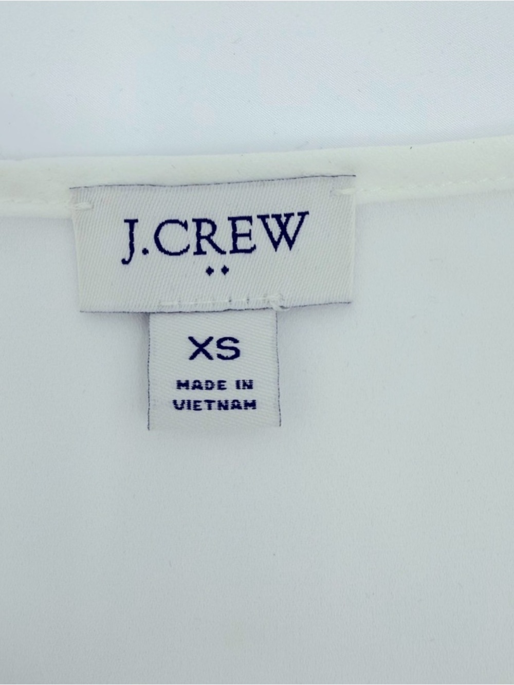 ❤️ J Crew XS Womens White Blouse Shirt Top - Business Wear Flowy Boho (B2) - Picture 5 of 7